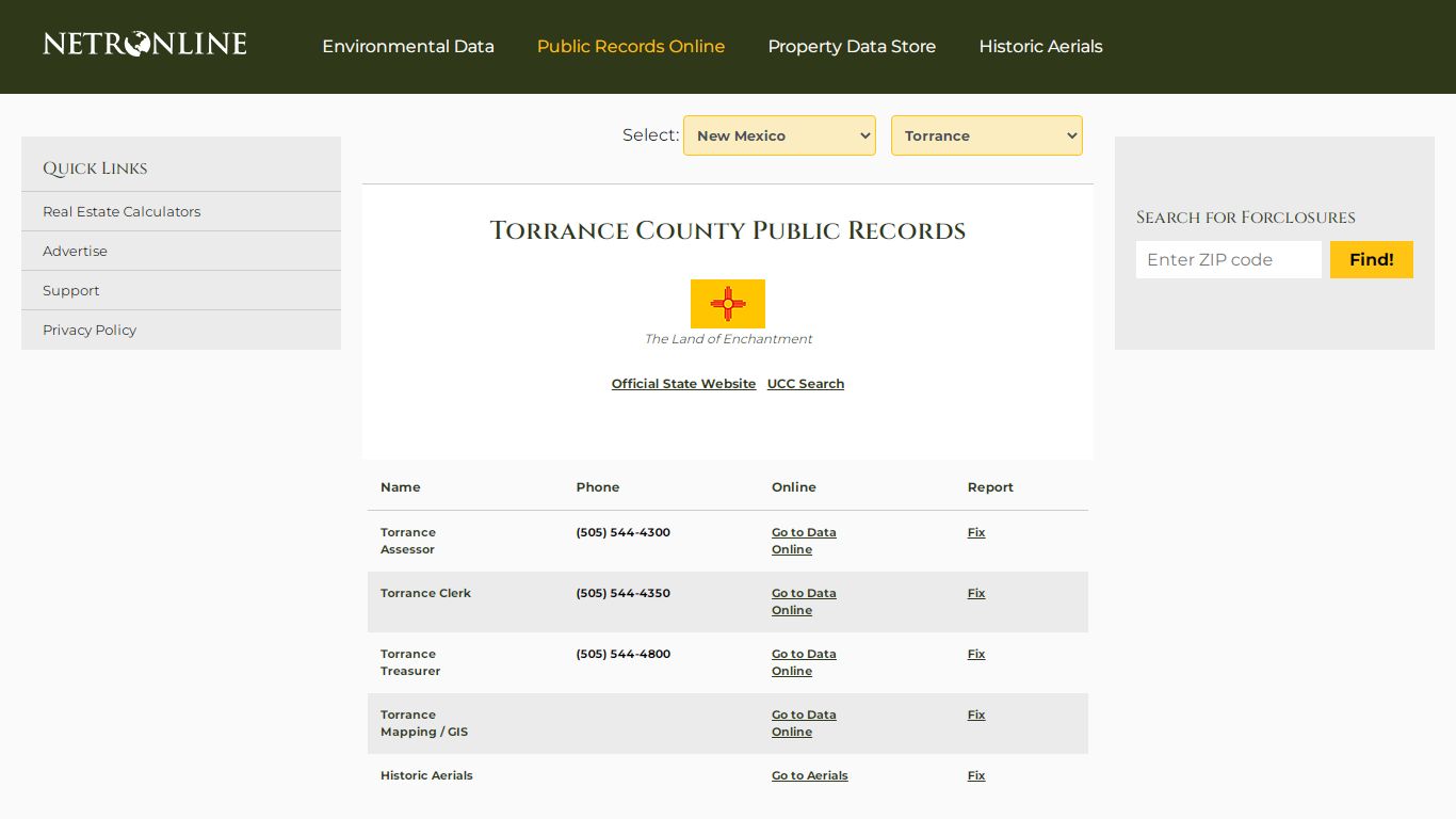 Torrance County Public Records - NETROnline.com